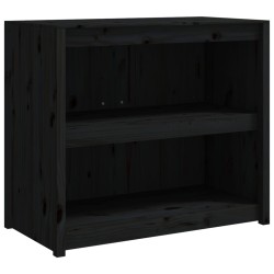vidaXL Outdoor-Küchenschrank Schwarz 106x55x92 cm Massivholz Kiefer