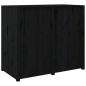 vidaXL Outdoor-Küchenschrank Schwarz 106x55x92 cm Massivholz Kiefer vidaXL Outdoor-Küchenschrank Schwarz 106x55x92 cm Massivholz Kiefer