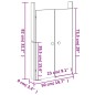 vidaXL Türen für Outdoor-Küche 2 Stk. 50x9x82 cm Massivholz Kiefer vidaXL Türen für Outdoor-Küche 2 Stk. 50x9x82 cm Massivholz Kiefer