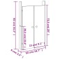 vidaXL Türen für Outdoor-Küche 2 Stk. 50x9x82 cm Massivholz Douglasie vidaXL Türen für Outdoor-Küche 2 Stk. 50x9x82 cm Massivholz Douglasie