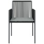 vidaXL Gartenstühle mit Kissen 4 Stk. Schwarz 54x60,5x83,5 cm vidaXL Gartenstühle mit Kissen 4 Stk. Schwarz 54x60,5x83,5 cm