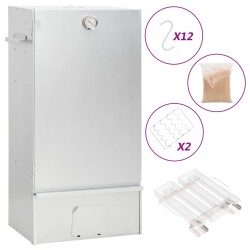 vidaXL Räucherofen mit Kaltrauchgenerator Verzinkter Stahl