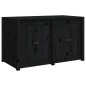 vidaXL Outdoor-Küchenschrank Schwarz 106x55x64 cm Massivholz Kiefer vidaXL Outdoor-Küchenschrank Schwarz 106x55x64 cm Massivholz Kiefer