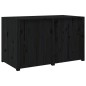 vidaXL Outdoor-Küchenschrank Schwarz 106x55x64 cm Massivholz Kiefer vidaXL Outdoor-Küchenschrank Schwarz 106x55x64 cm Massivholz Kiefer