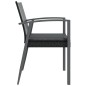 vidaXL Gartenstühle mit Kissen 4 Stk. Schwarz 56,5x57x83cm Poly Rattan vidaXL Gartenstühle mit Kissen 4 Stk. Schwarz 56,5x57x83cm Poly Rattan