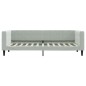 vidaXL Tagesbett Ausziehbar mit Schubladen Hellgrau 90x200 cm Samt vidaXL Tagesbett Ausziehbar mit Schubladen Hellgrau 90x200 cm Samt