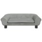 vidaXL Kindersofa Hellgrau 70x45x26 cm Samt vidaXL Kindersofa Hellgrau 70x45x26 cm Samt