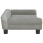 vidaXL Kindersofa Hellgrau 70x45x26 cm Samt vidaXL Kindersofa Hellgrau 70x45x26 cm Samt