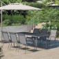 vidaXL 7-tlg. Garten-Essgruppe Stahl Anthrazit vidaXL 7-tlg. Garten-Essgruppe Stahl Anthrazit