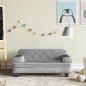 vidaXL Kindersofa Hellgrau 70x45x30 cm Samt vidaXL Kindersofa Hellgrau 70x45x30 cm Samt