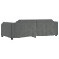 vidaXL Tagesbett Ausziehbar mit Schubladen Dunkelgrau 90x200 cm Stoff vidaXL Tagesbett Ausziehbar mit Schubladen Dunkelgrau 90x200 cm Stoff