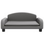 vidaXL Kindersofa Grau 70x45x30 cm Kunstleder vidaXL Kindersofa Grau 70x45x30 cm Kunstleder