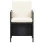 vidaXL 15-tlg. Garten-Essgruppe mit Kissen Schwarz Poly Rattan vidaXL 15-tlg. Garten-Essgruppe mit Kissen Schwarz Poly Rattan