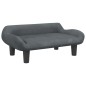 vidaXL Kindersofa Dunkelgrau 70x40x24 cm Samt vidaXL Kindersofa Dunkelgrau 70x40x24 cm Samt