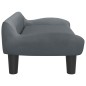 vidaXL Kindersofa Dunkelgrau 70x40x24 cm Samt vidaXL Kindersofa Dunkelgrau 70x40x24 cm Samt