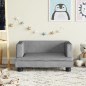 vidaXL Kindersofa Hellgrau 60x40x30 cm Samt vidaXL Kindersofa Hellgrau 60x40x30 cm Samt