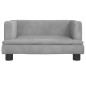 vidaXL Kindersofa Hellgrau 60x40x30 cm Samt vidaXL Kindersofa Hellgrau 60x40x30 cm Samt