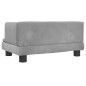 vidaXL Kindersofa Hellgrau 60x40x30 cm Samt vidaXL Kindersofa Hellgrau 60x40x30 cm Samt