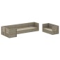 vidaXL 8-tlg. Garten-Lounge-Set mit Kissen Grau Poly Rattan vidaXL 8-tlg. Garten-Lounge-Set mit Kissen Grau Poly Rattan