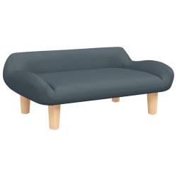 vidaXL Kindersofa Dunkelgrau 70x40x24 cm Stoff