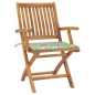 vidaXL Klappbare Gartenstühle mit Kissen 4 Stk. Massivholz Teak vidaXL Klappbare Gartenstühle mit Kissen 4 Stk. Massivholz Teak