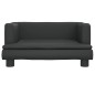 vidaXL Kindersofa Schwarz 60x40x30 cm Kunstleder vidaXL Kindersofa Schwarz 60x40x30 cm Kunstleder