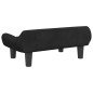 vidaXL Kindersofa Schwarz 70x40x24 cm Samt vidaXL Kindersofa Schwarz 70x40x24 cm Samt