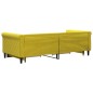 vidaXL Tagesbett Ausziehbar mit Schubladen Gelb 90x200 cm Samt vidaXL Tagesbett Ausziehbar mit Schubladen Gelb 90x200 cm Samt