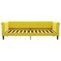 vidaXL Tagesbett Ausziehbar mit Schubladen Gelb 90x200 cm Samt vidaXL Tagesbett Ausziehbar mit Schubladen Gelb 90x200 cm Samt