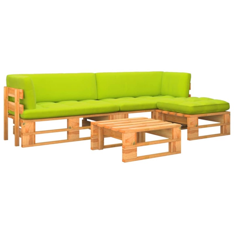 vidaXL 4-tlg. Paletten-Lounge-Set Honigbraun Imprägniertes Kiefernholz vidaXL 4-tlg. Paletten-Lounge-Set Honigbraun Imprägniertes Kiefernholz