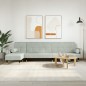 vidaXL Schlafsofa in L-Form Hellgrau 271x140x70 cm Samt vidaXL Schlafsofa in L-Form Hellgrau 271x140x70 cm Samt