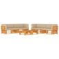 vidaXL 6-tlg. Paletten-Lounge-Set Honigbraun Imprägniertes Kiefernholz vidaXL 6-tlg. Paletten-Lounge-Set Honigbraun Imprägniertes Kiefernholz