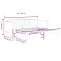 vidaXL Tagesbett Ausziehbar Hellgrau 100x200 cm Samt vidaXL Tagesbett Ausziehbar Hellgrau 100x200 cm Samt