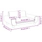 vidaXL Kindersofa Braun 70x45x33 cm Samt vidaXL Kindersofa Braun 70x45x33 cm Samt