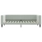 vidaXL Tagesbett Ausziehbar mit Schubladen Hellgrau 80x200 cm Samt vidaXL Tagesbett Ausziehbar mit Schubladen Hellgrau 80x200 cm Samt