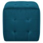vidaXL Pouf 2 Stk. Blau 30x30x30 cm Samtstoff vidaXL Pouf 2 Stk. Blau 30x30x30 cm Samtstoff
