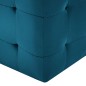 vidaXL Pouf 2 Stk. Blau 30x30x30 cm Samtstoff vidaXL Pouf 2 Stk. Blau 30x30x30 cm Samtstoff