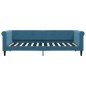 vidaXL Tagesbett Ausziehbar mit Schubladen Blau 90x200 cm Samt vidaXL Tagesbett Ausziehbar mit Schubladen Blau 90x200 cm Samt