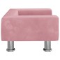 vidaXL Kindersofa Rosa 50x40x26,5 cm Samt vidaXL Kindersofa Rosa 50x40x26,5 cm Samt