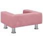 vidaXL Kindersofa Rosa 50x40x26,5 cm Samt vidaXL Kindersofa Rosa 50x40x26,5 cm Samt