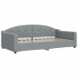 vidaXL Tagesbett Ausziehbar Hellgrau 100x200 cm Stoff vidaXL Tagesbett Ausziehbar Hellgrau 100x200 cm Stoff