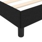 vidaXL Bettgestell ohne Matratze Schwarz 120x200 cm Stoff vidaXL Bettgestell ohne Matratze Schwarz 120x200 cm Stoff
