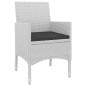 vidaXL 7-tlg. Garten-Essgruppe mit Kissen Poly Rattan und Glas vidaXL 7-tlg. Garten-Essgruppe mit Kissen Poly Rattan und Glas