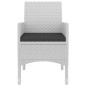 vidaXL 7-tlg. Garten-Essgruppe mit Kissen Poly Rattan und Glas vidaXL 7-tlg. Garten-Essgruppe mit Kissen Poly Rattan und Glas
