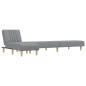 vidaXL Schlafsofa in L-Form Hellgrau 255x140x70 cm Stoff vidaXL Schlafsofa in L-Form Hellgrau 255x140x70 cm Stoff