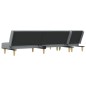 vidaXL Schlafsofa in L-Form Hellgrau 255x140x70 cm Stoff vidaXL Schlafsofa in L-Form Hellgrau 255x140x70 cm Stoff