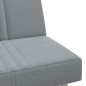 vidaXL Schlafsofa in L-Form Hellgrau 255x140x70 cm Stoff vidaXL Schlafsofa in L-Form Hellgrau 255x140x70 cm Stoff