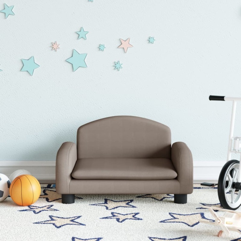 vidaXL Kindersofa Taupe 50x40x30 cm Stoff vidaXL Kindersofa Taupe 50x40x30 cm Stoff