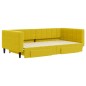 vidaXL Tagesbett Ausziehbar mit Schubladen Gelb 100x200 cm Samt vidaXL Tagesbett Ausziehbar mit Schubladen Gelb 100x200 cm Samt