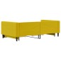 vidaXL Tagesbett Ausziehbar mit Schubladen Gelb 100x200 cm Samt vidaXL Tagesbett Ausziehbar mit Schubladen Gelb 100x200 cm Samt